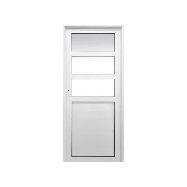 PUERTA ALUMINIO BLANCO VIDRIO REPARTIDO
