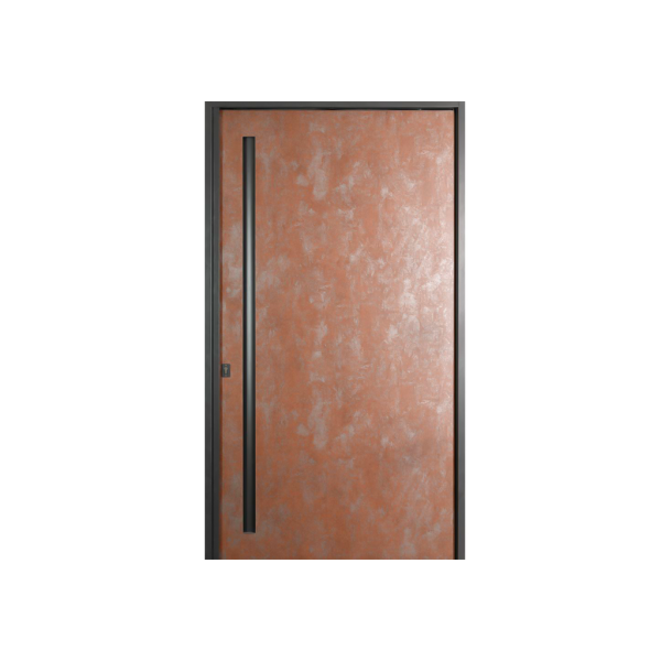 PUERTA LISA PIVOTANTE OXIDO 126x225x120
